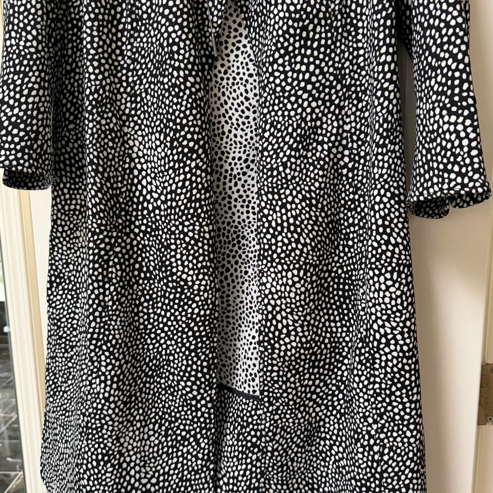 Anne Klein Black and White Patterned Blazer